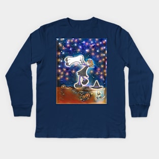 BFFs - Blue Kids Long Sleeve T-Shirt